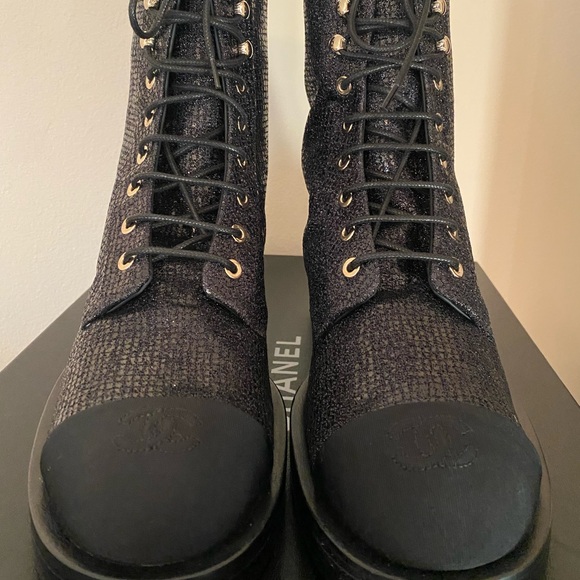 New Chanel Lace Up Boots - Picture 10 of 13